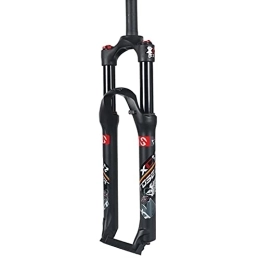 NEZIAN Mountain Bike Fork NEZIAN Mountain Bike Front Suspension Fork 26 / 27.5 / 29 Inch Air Disc Brake Shoulder Control Aluminum Alloy Cycling Accessories (Color : Black, Size : 27.5 inch)