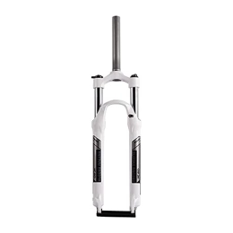 NEZIAN Spares NEZIAN Mountain Bike Front Suspension Fork 26 27.5 29 Inch Mechanical Shoulder Hole Lockable Aluminum Alloy XC20 Travel 100mm Disc Brake (Color : White, Size : 26inch)