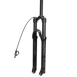 NEZIAN Mountain Bike Fork NEZIAN Mountain Bike Front Suspension Fork 26 27.5 29 Inch QR 9mm Travel 120mm Damping Rebound Adjustment Bicycle Accessories (Color : Straight tube, Size : 29inch)