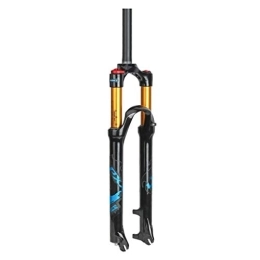 NEZIAN Mountain Bike Fork NEZIAN Mountain Front Fork Air Pressure Shock Absorber Bicycle Fork Magnesium Alloy 26 / 27.5 / 29 Inch Disc Brake (Color : Blue, Size : 26")