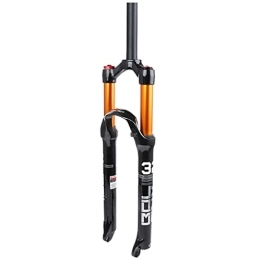 NEZIAN Mountain Bike Fork NEZIAN MTB Bike Front Fork 26 27.5 29 Inch Manual Control Downhill Suspension Air Suspension Fork Straight / Tapered Tube Magnesium Alloy (Color : Straight tube, Size : 29inch)