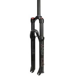 NEZIAN Spares NEZIAN MTB Fork Mountain Bike Suspension Fork 29 Inch Air Bicycle Front Fork 120mm Travel Straight / Tapered Tube Damping Adjustment (Color : Straight tube, Size : Remote)