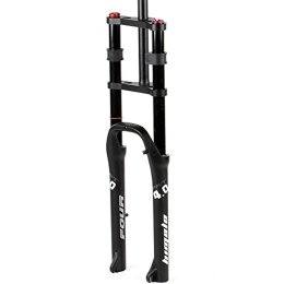 NEZIAN Mountain Bike Fork NEZIAN Mtb Front Fork 26 Inch For 4.0" Fat Tire Electric Bicycle Disc Brake Air Shock Absorber 1-1 / 8 Steerer 170mm Travel QR
