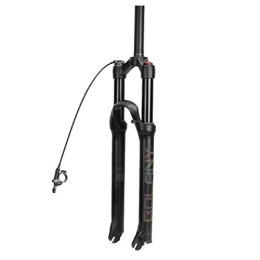 NEZIAN Spares NEZIAN Suspension Fork 26-Inch 1-1 / 8' Lightweight Magnesium Alloy MTB Bike Gas Fork Shoulder Shock Absorber Control 100mm Black (Color : B, Size : 27.5inch)