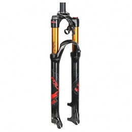 NIANXINAN Mountain Bike Fork NIANXINAN Suspension Fork Magnesium Alloy MTB Bike Suspension Fork Straight Pipe Air Fork Strong Structure Fork For Cushioned Wheels Bike Accessories 26 / 27.5 / 29 Inches