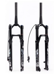 NOUJIU MTB Suspension Air Fork 120mm Travel, Mountain Bike Forks with Rebound Adjust Bicycle Tapered Fork