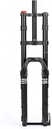 NYZXH Spares NYZXH Bicycle Fork Mountain Bike Front Fork, 27.5, 29 Inch Double Shoulder Air Pressure Damping Rebound Bike Fork Stroke 140~160Mm Mtb Bicycle Suspension Fork TT (Size : 29 inches)