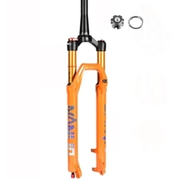 OMDHATU Spares OMDHATU Mountain Bike Air Suspension Fork 26 / 27.5 / 29" 1-1 / 2" Tapered Air Forks Damping Adjustment HL / RL 100mm Travel Disc Brake QR Front Fork For XC / MTB 9 * 100mm (Color : HL, Size : 29 inch)