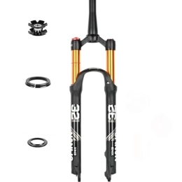 OMDHATU Spares OMDHATU Mountain Bike Air Suspension Fork 26 / 27.5 / 29 Inch 1-1 / 2" Tapered Steerer HL / RL 100mm Travel Disc Brake MTB Air Forks QR Front Fork For XC 9 * 100mm (Color : HL, Size : 27.5 inch)
