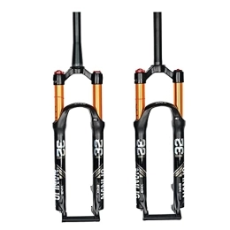 OONYGB Mountain Bike Fork OONYGB Mountain Bike Suspension Fork, 26 / 27.5 / 29 Inch Travel 100mm Air Suspension Fork, 28.6mm Straight / Tapered Tube QR 9mm Manual Lockout, Off-road Mountain Bike Front Forks.