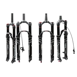 OONYGB Mountain Bike Fork OONYGB Mountain Bike Suspension Fork, 26 / 27.5 / 29 Inch Travel 100mm Air Suspension Fork, Rebound Adjust 28.6mm Straight / Tapered Tube QR 9mm, Shoulder Control / Wire Control Lockout Bicycle Fork.