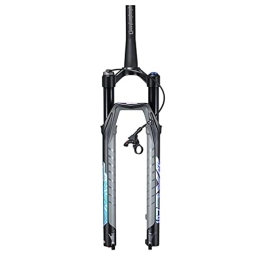 OONYGB Mountain Bike Fork OONYGB Mountain Bike Suspension Fork, 27.5 / 29 Inch Travel 120mm Air Suspension Fork, 28.6mm Tapered Tube QR 9mm Wire Control Lockout, Light Off-road Bicycle Front Fork with Damping.