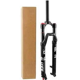 OUUUKL Spares OUUUKL Bike Absorber Fork, 26 / 27.5 / 29 Inch Air MTB Suspension Fork Travel 120mm QR 9mm Hub Spacing 100mm Aluminum Alloy 1-1 / 8 ” Straight Tube Rebound Adjust Mountain Bicycle Black Fork