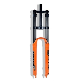 PHOCCO Spares PHOCCO 26 / 27.5 / 29 In MTB Downhill Fork Straight Tube Travel 140mm Mountain Bike Air Suspension Fork QR 9mm Double Shoulder Fork (Color : Orange, Size : 29inch)