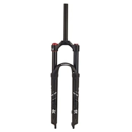 PHOCCO Mountain Bike Fork PHOCCO 26 27.5 29'' MTB Suspension Fork 28.6mm Straight Manual Lockout Mountain Bike Fork QR 9mm Air Fork Travel 100mm Bicycle Front Fork (Color : Black, Size : 29IN)