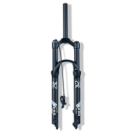 PHOCCO Spares PHOCCO MTB Fork 26 / 27.5 / 29 Inch 1 1 / 8 Straight / Tapered Tube 100mm Travel Air Suspension Fork QR 9mm Disc Brake Mountain Bike Front Fork (Color : Straight Remote, Size : 26'')