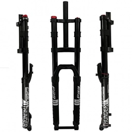 pianaiBB Mountain Bike Fork pianaiBB Mtb Downhill Suspension 27.5" / 29Inch Bicycle Fork Air Shock Absorber 15Mm Through Axle Black Dh Disc Brake Bicycle Travel 160Mm 1-1 / 8" Rebound Adjust 2350G