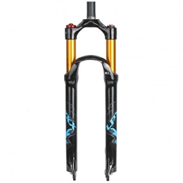 Pkssswd Spares Pkssswd Bike Fork 26 27.5 29 In Air Shock Absorber MTB Bicycle Suspension Straight / Cone Tube Shoulder / Remote Control Disc Brake Travel 100mm QR 9mm -G (Color : A, Size : 27.5INCH)