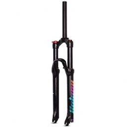 Pkssswd Spares Pkssswd Bike Fork 26 / 27.5 / 29 Inch Ultra Light Bicycle Suspension Fork MTB Air Shock Absorber Disc Brake Straight 1-1 / 8" HL Travel 105mm QR -G (Color : BLACK, Size : 29IN)