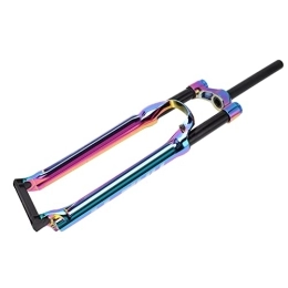 Fockety Spares Pneumatic Front Fork, Ergonomic Design Bicycle Suspension Fork Exquisite Painting Aluminum Alloy for Mountain Bike (29inch)