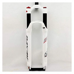 QCMYJM Mountain Bike Fork QCMYJM Bicycle forks 26" 27.5" 29 Inch Bicycle Fork MTB Mountain Bike Suspension Fork Air Damping Front Fork Remote And Manual Control HL RL (Color : 27.5HL gloss white)