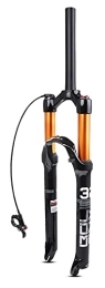 QDY Mountain Bike Fork QDY -MTB Air Front Fork, 26 / 27.5 / 29 Inch Bike Suspension Fork, Straight / Tapered Tube, Manual / Remote Lock, Disc Brake, Mountain Bicycle Fork, Straight Remote, 27.5 inch