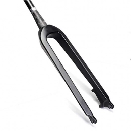 QFWN Mountain Bike Fork QFWN 27.5er Rigid MTB Carbon Fork 26 Mountain Bike Fork Fiber Carbon Disc Brake Carbon Conical Bicycle Fork 9mm Bicycle For