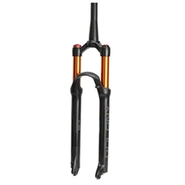 QFWRYBHD Mountain Bike Fork QFWRYBHD MTB Bicycle Air Fork Supension Rebound Adjustment 26 / 27.5 / 29er Lock Straight Tapered Mountain Fork For Bike Accessories (Color : B, Size : 26 inches)