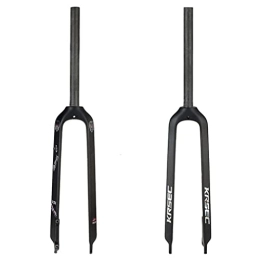 QHIYRZE Spares QHIYRZE Carbon Fiber MTB Rigid Fork 26 / 27.5 / 29 Inch Mountain Bike Fork 1-1 / 8 Straight Bicycle Fork Disc Brake Front Fork QR 9mm (Color : Black 26'')