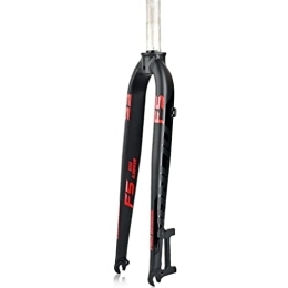 QHIYRZE Spares QHIYRZE Mountain Bike Rigid Fork 26 / 27.5 / 29'' Bicycle MTB Rigid Forks Ultralight Aluminum Alloy Rigid Fork Disc Brake 1-1 / 8 QR 9mm 872g (Color : Red, Size : 27.5'')
