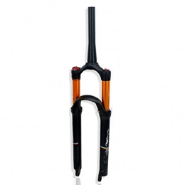 QHY Mountain Bike Fork QHY 26" 27.5" 29" Air Forks For MTB Bike Bicycle Suspension Fork 1-1 / 2" QR 9mm Disc Brake Travel 100mm HL 1670G (Color : Black, Size : 26in)