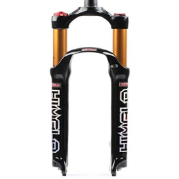QHY Mountain Bike Fork QHY 26 / 27.5 / 29 Inch MTB Air Bike Suspension Fork Magnesium Alloy Bicycle Front Fork Straight 1-1 / 8" HL / RL QR Wheel 1720g (Color : HL-Bright, Size : 26in)