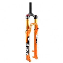 QHY Mountain Bike Fork QHY 26 27.5 29in MTB Bicycle Fork Cycling Suspension 32 Bike Front Fork Air Shock Absorber Straight 1-1 / 8" Travel 105mm QR RL / HL 1750g (Color : Orange HL, Size : 27.5in)