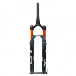 QHY Mountain Bike Fork QHY 27.5 29inch MTB Suspension Magnesium Alloy Fork 15 * 100mm Thru Axle Alloy Disc Brake Mountain Bike Fork Bicycle Fork Cone Tube Travel: 100mm (Color : HL, Size : 27.5in)