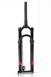 QHY Mountain Bike Fork QHY Air Mountain Bike MTB Front Fork 27.5 / 29 Inch 80mm Travel 1-1 / 2" Lightweight Disc Brake Bicycle Suspension Fork Damping Adjustment (Color : Black, Size : 27.5inch)