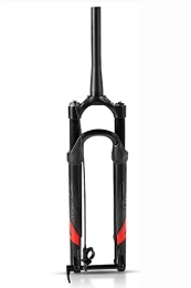 QHY Spares QHY Air Mountain Bike MTB Front Fork 27.5 / 29 Inch 80mm Travel 1-1 / 2" Lightweight Disc Brake Bicycle Suspension Fork Damping Adjustment (Color : Black, Size : 29inch)