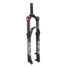 QHY Spares QHY Bicycle forks Bike Fork 26" 27.5" 29" MTB Air Suspension Disc Brake Bicycle Front Fork Manual Control 1-1 / 8" Steerer 110mm Travel QR (Color : Black, Size : 26")