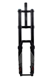 QHY Mountain Bike Fork QHY Bicycle forks DH Bicycle Fork 27.5 / 29 Inch MTB Bike Downhill Suspension Fork Air Shock Absorber Damping Adjustment 180mm Stroke (Color : Black, Size : 27.5")