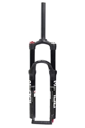 QHY Mountain Bike Fork QHY Bicycle forks MTB Bike Suspension Fork 26" 27.5" 29" Double Air Chamber Alloy 1 / 1-8" Disc Brake Bicycle Fork 100mm Travel 9mm QR 100mm Axle (Color : Black, Size : 27.5")
