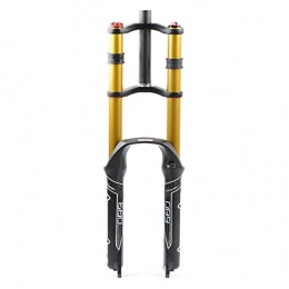 QHY Mountain Bike Fork QHY Bicycle Front Forks Downhill Fork 26 / 27.5 / 29 Inch MTB Ultralight Mountain Bike Suspension Fork Air Shock 130mm Disc Brake Bicycle Front Fork (Color : OIL OPEN, Size : 26in)