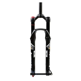 QHY Mountain Bike Fork QHY Cycling Suspension forks 26 27.5 29 Inch Bicycle Downhill Fork Mountain Bike Suspension Fork 1-1 / 8 Straight Air Resilience 15mm Thru Axle Rebound Adjustment Disc Brake Travel 100mm