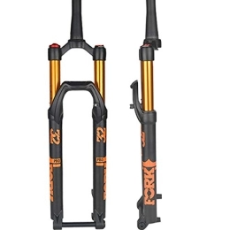 QHY Spares QHY Cycling Suspension forks Mountain Bike Front Fork 26″27.5″29″ Shoulder Control Fork MTB Suspension Air Pressure Rebound Adjust Cone Tube Stroke 140mm (Color : Yellow, Size : 29inch)