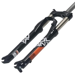 QHY Spares QHY Cycling Suspension forks Mountain Bike Suspension Fork 26 27.5 29in High-Carbon Steel Downhill Fork Mountain Bike Air Fork Stroke 100mm Black White HL (Color : B, Size : 27.5inch)