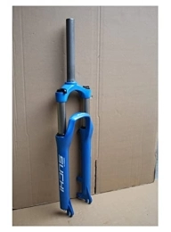 QHY Mountain Bike Fork QHY Mountain Bike Suspension Fork 26 Inch Downhill Fork Straight Tube 1-1 / 8" Disc Brake Stroke 100mm QR MTB Bicycle Forks 2400g (Color : Blue)