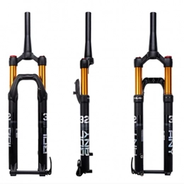 QHY Mountain Bike Fork QHY MTB Fork Bike Suspension Fork 26 / 27.5 / 29 Inch Bicycle Air Cone 1-1 / 2" Thru Axle 15mm Disc Brake Stroke 120mm HL / RL 1700G (Color : Hand control, Size : 29in)