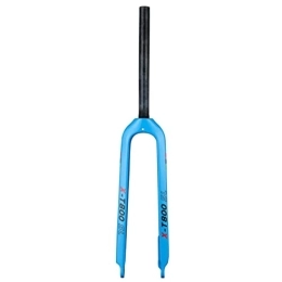 QHY Spares QHY Rigid Forks 26 / 27.5 / 29 in Mountain Bike Tapered Tube Hard Fork MTB 3K Carbon Fiber Bicycle Fork 1-1 / 8 Ultra-Light Cycling Parts Disc Brake (Color : Blue, Size : 27.5inch)