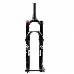 QIANGU Spares QIANGU 26 27.5 29 inch Air MTB Bicycle Fork Mountain Bicycle Suspension Forks 1-1 / 2" Tapered Tube Rebound Adjust Thru Axle 15 mm Travel 100mm Disc Brake (Color : Tapered Manual, Size : 29 inch)