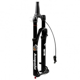 QIANGU Spares QIANGU Air MTB Bicycle Fork 26 27.5 29 inch Mountain Bicycle Suspension Forks 1-1 / 2" Tapered Tube Rebound Adjust Thru Axle 15 mm Travel 100mm Disc Brake (Color : Tapered Remote, Size : 26 inch)