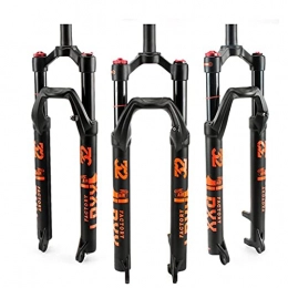 QIANGU Spares QIANGU Mountain Bike Front Forks 27.5 29 inch Straight / Tapered Tube 1-1 / 8" / 1-1 / 2" Rebound Adjustment Aluminum Alloy MTB Bicycle Suspension Fork Travel 100mm QR 9mm Disc Brake