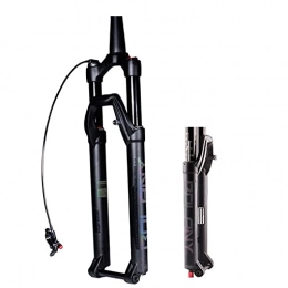 QIANGU Spares QIANGU Mountain Bike Suspension Fork 27.5 / 29 inch Air MTB Bicycle Fork 1-1 / 2" Tapered Tube Rebound Adjust Thru Axle 15 X100 mm Travel 100mm Disc Brake (Color : Tapered Remote, Size : 29 inch)